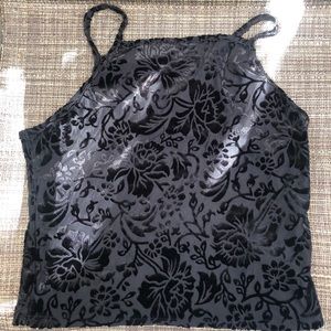 Crushed velvet like crop top size M